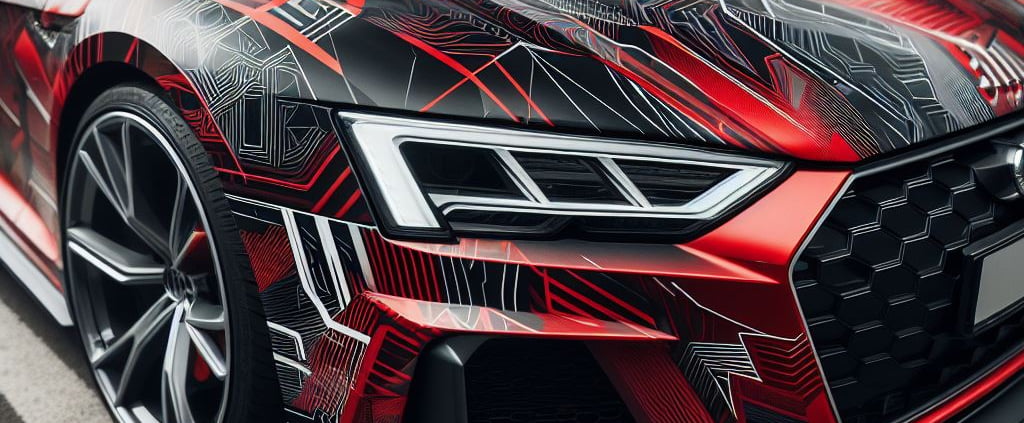 Wrap sur Audi rouge