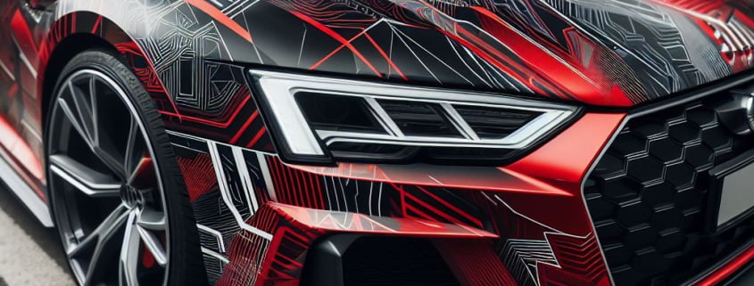 Wrap sur Audi rouge