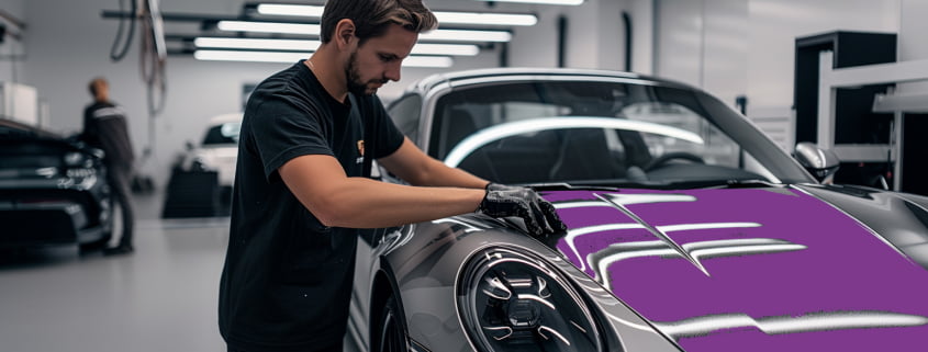 Installation de Pellicule 3M sur Porche