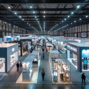 Kiosque sur mesure pour exposition